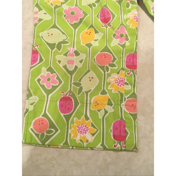 Lilly Pulitzer Stretch Capri Crop Pants Maze-ing Sz 6X White Label Lillycore - Picture 5 of 10